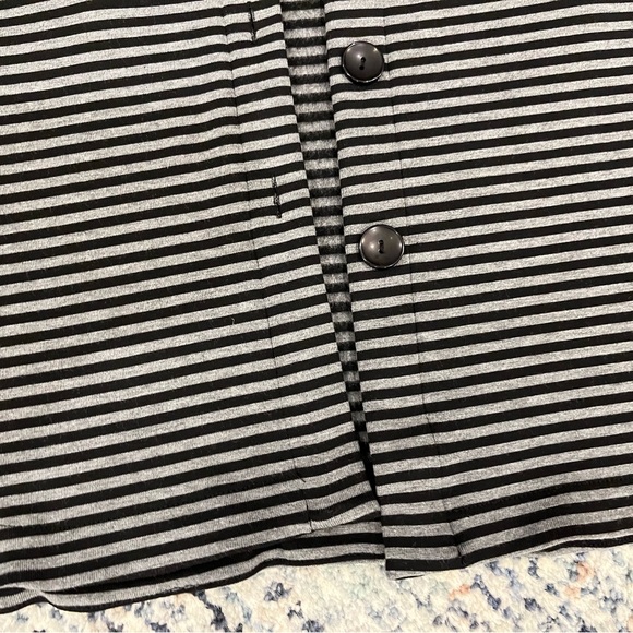 Shannon passero, Halsey Shacket, black and gray stripe, size medium - Picture 9 of 9